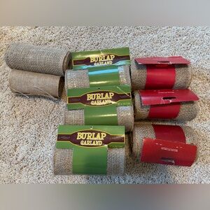 Burlap Garland - Natural Brown